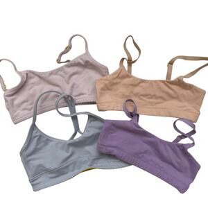 Yellowberry XS Tween Girls Bra 4 Pack Bundle